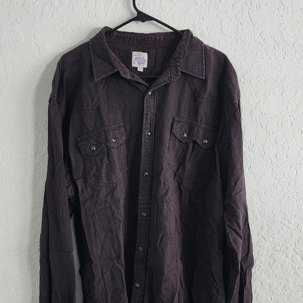 Moonshine Spirit Western Stlye Pearl Snap Button Up